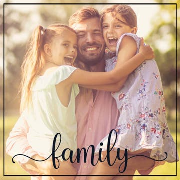 Picture of Family Single Script - 12x12