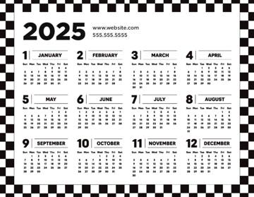 Picture of Horizontal Magnet Calendar 9