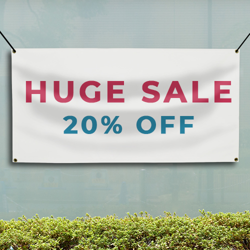 SEMI-ANNUAL CLEARANCE EVENT Advertising Banner Vinyl Mesh Sign